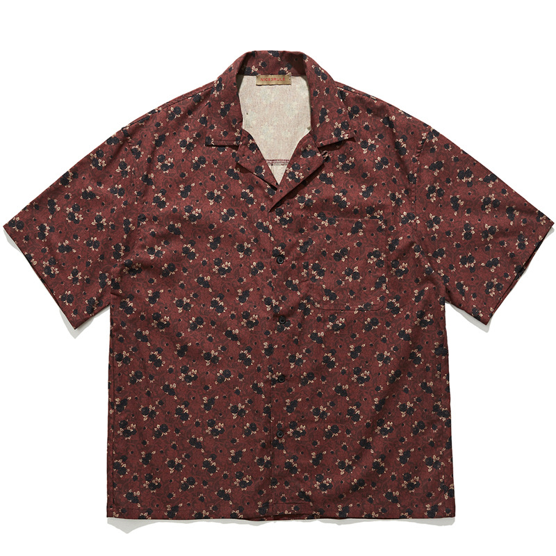 Vintage Hawaiian Floral Shirt - Japońska koszula w stylu retro etnicznym