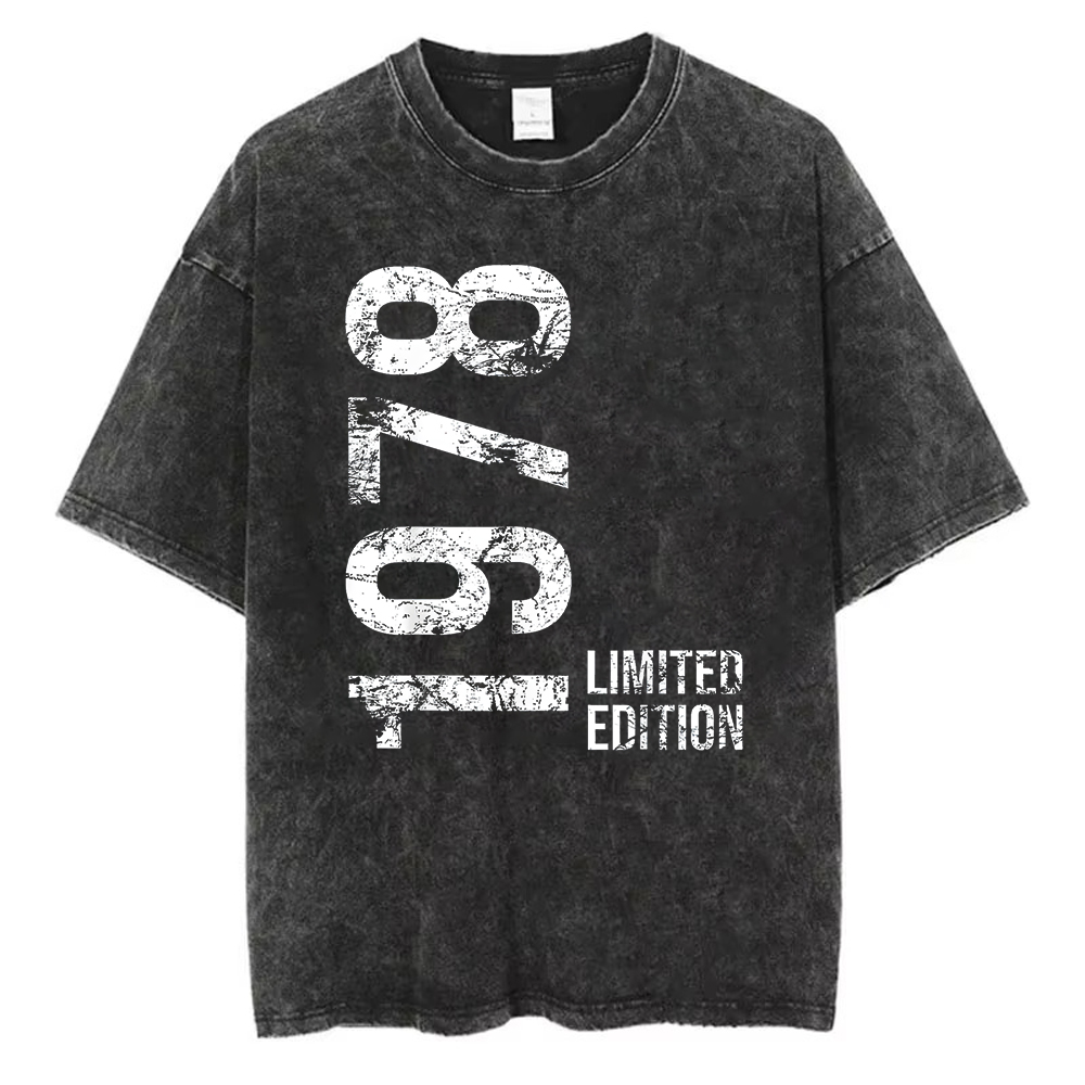 Acid Wash Vintage Graphic T Shirt - Koszulka z limitowanej edycji z 1978