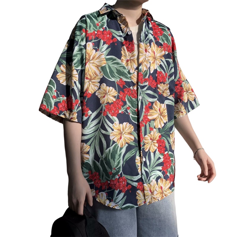 Casualowe kwiatowe nadruki Ret – Vintage Hawaiian Floral Shirt recenzja i cena