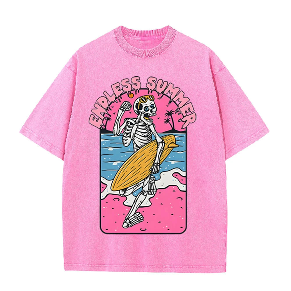 Koszulka 2026 Vintage Skeleton – Acid Wash Vintage Graphic T Shirt recenzja i cena