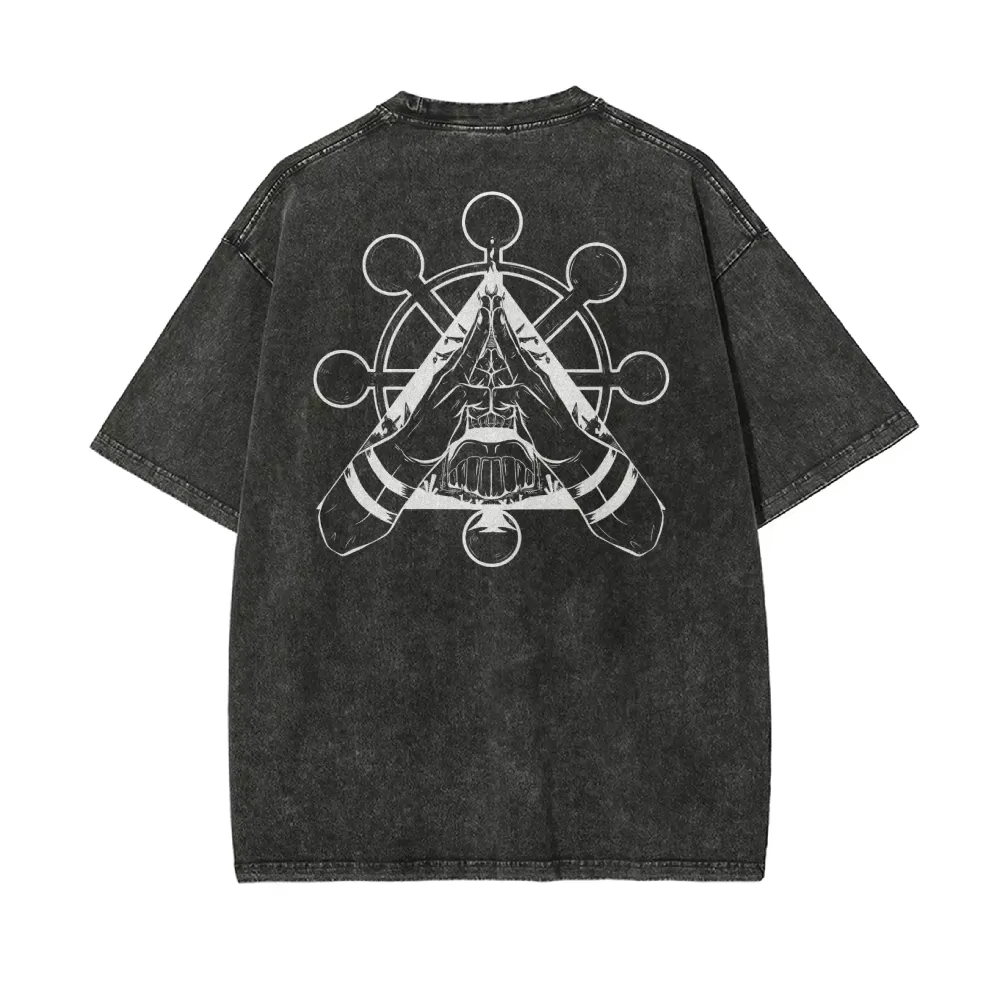 Koszulka Jujutsu Kaisen Sukuna – Acid Wash Vintage Graphic T Shirt recenzja i cena