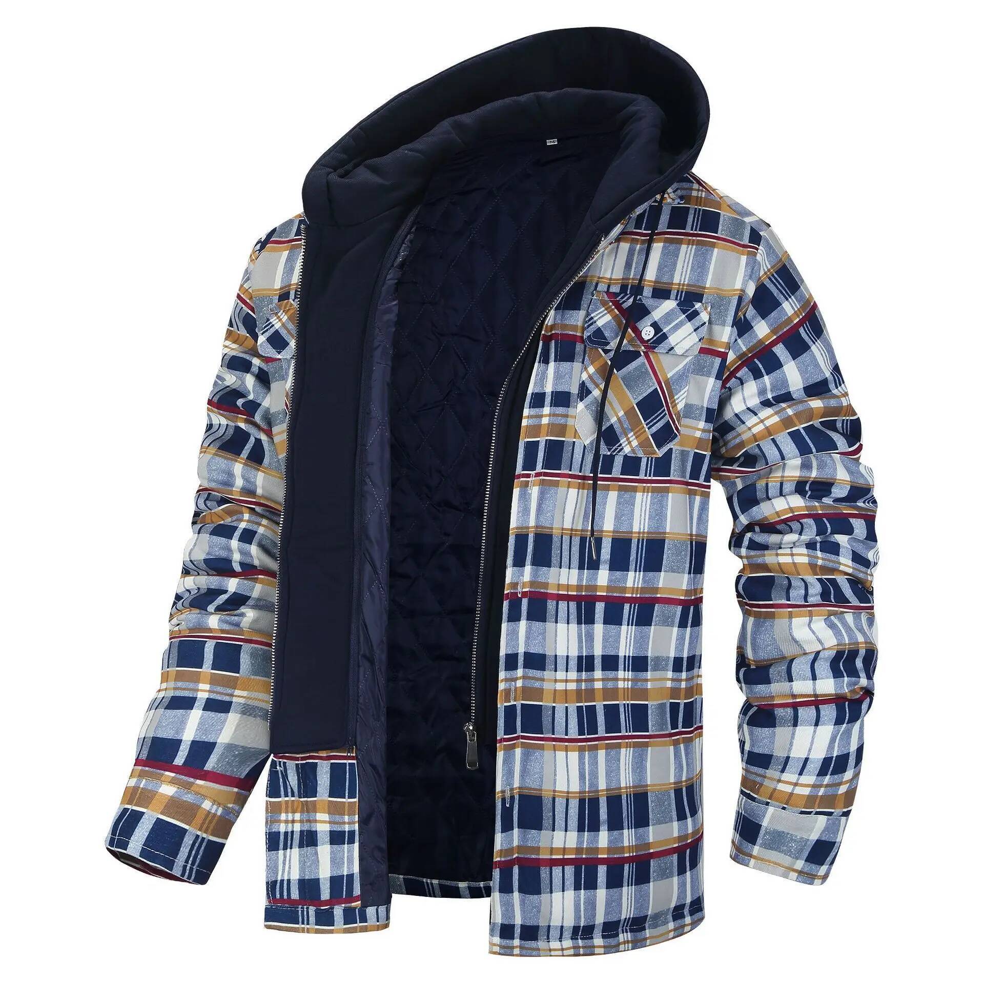 Zimowa kurtka męska w kratę z  – Flannel Plaid Shirt Heavy Weight recenzja i cena