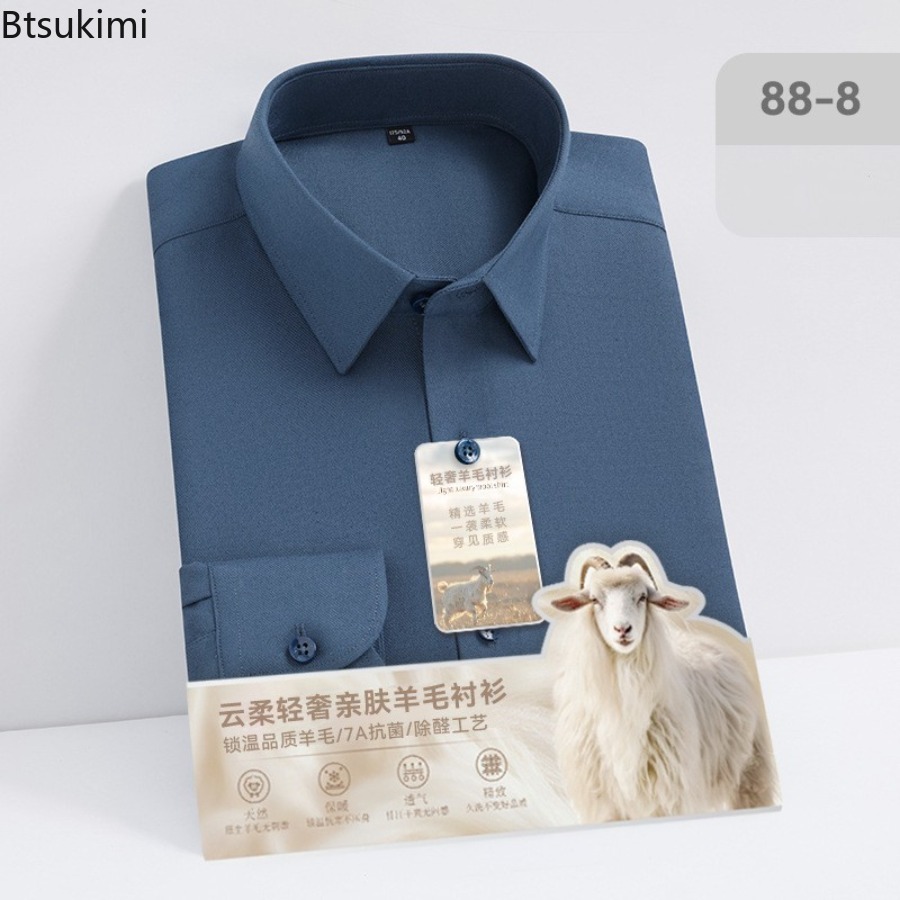 Nowe wysokiej jakości koszule  – Mandarin Collar Formal Shirt Slim Fit recenzja i cena